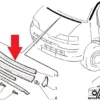 1314823080 8251A8 - Bonnet Hood Upper Rubber - Fiat Ducato Peugeot Boxer Jumper View Rear