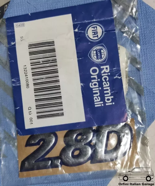 1322410080 Fiat Ducato 2.8D Scritta Stemma Badge View Front