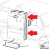 1348446080 1321035080 902464 Side Sliding Door Rubber Fiat Ducato Boxer Jumper View Rear