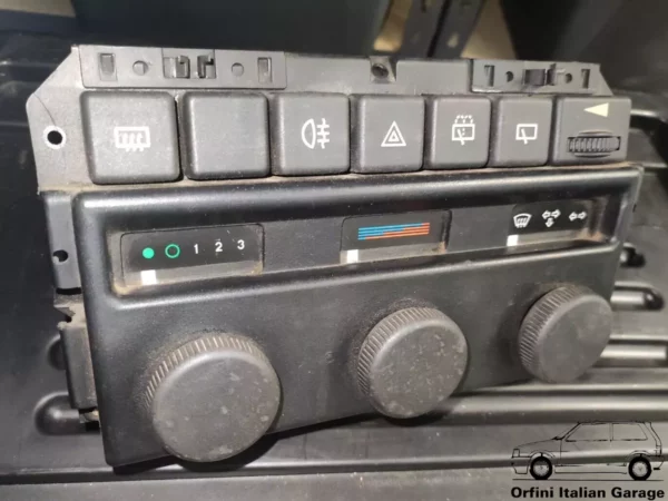 177102080 Heater Control Panel + Switches Lancia Delta 831 View Rear