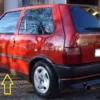 181536980 181537080 Side Skirts Minigonne Fiat Uno Turbo IE MK2 View Front
