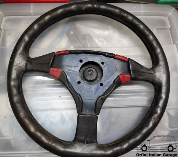 182126880 182024080 182408980 Steering Wheel - Fiat Uno Turbo IE MK2 View Rear