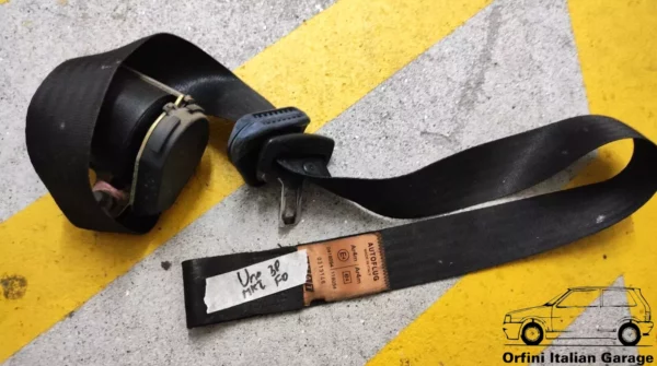 182513080 5889004 Front Right Seat Belt - Fiat Uno MK1 MK2 3 Doors View Rear