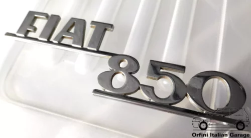 4117826 Rear Back Badge Scritta Fiat 850 View Rear