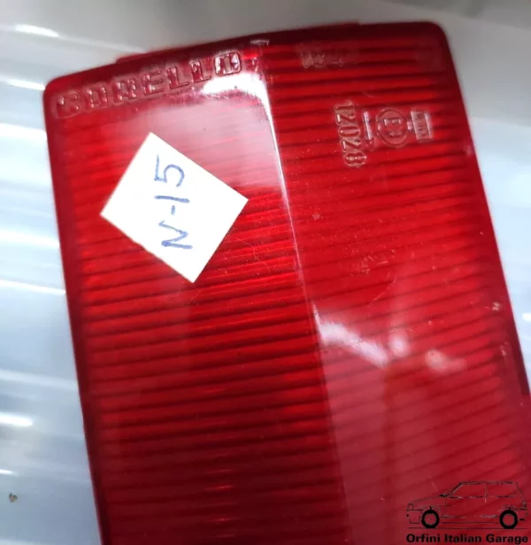 4150877 Rear Lens Red Rosso Vetro Fanalino Light Fiat 124 Berlina Saloon View Front