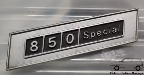 4186080 Dashboard Console Badge Scritta - Fiat 850 Special View Rear