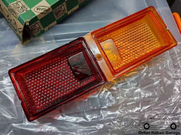 4198481 Rear Left Lens Light Fanalino Fiat 124 View Front
