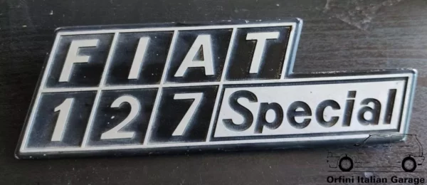 4234280 Badge Scritta - Fiat 127 Special View Front