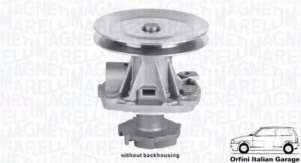 4243593 4297101 4329406 778497 71719693 Fiat Lancia Water Pump Magneti Marelli View Front