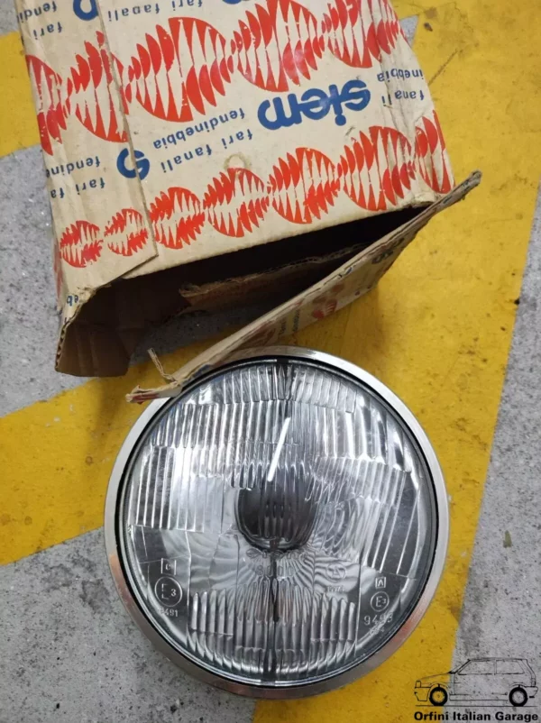 4274237 5963961 SIEM 8000 Front Headlight Light Faro Fiat 124 131 Mirafiori View Rear