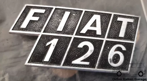 4284465 Rear Badge Scritta Stemma Fiat 126 View Rear