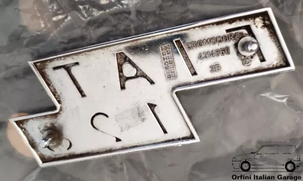 4351095 4214660 Rear Badge Scritta Stemma Fiat 128 View Front