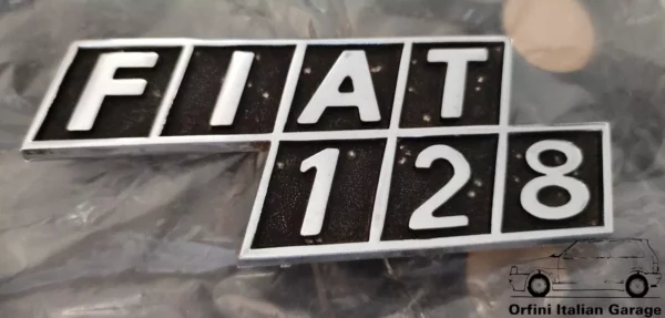 4351095 4214660 Rear Badge Scritta Stemma Fiat 128 View Rear
