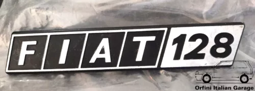 4366964 Rear Badge Scritta Stemma Fiat 128 View Rear