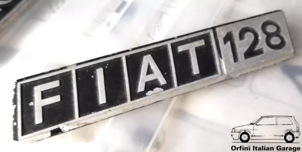 4366964 Rear Badge Scritta Stemma Fiat 128 View Rear
