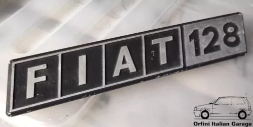 4366964 Rear Badge Scritta Stemma Fiat 128 View Left