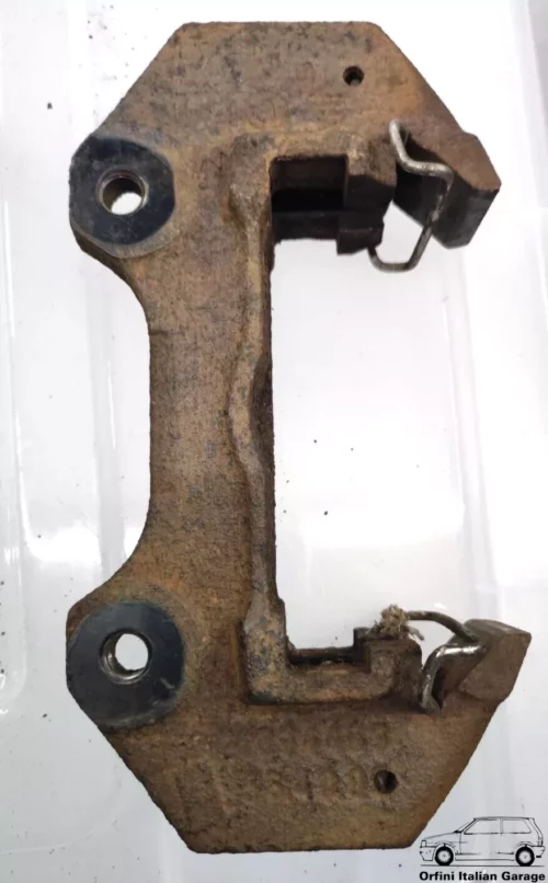 4374463 790117 Front Brake Caliper Pads Support Bracket Fiat 127 128 A112 X1/9 View Rear