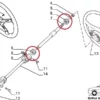 4380523 4404355 Steering Column Bearing Lancia Delta Prisma View Rear