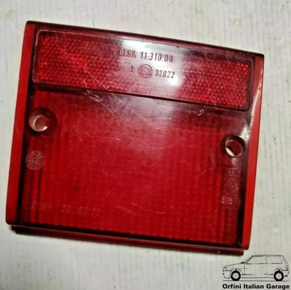 4386955 - Red Rear Left Light Lens - Fiat 127 MK2 View Front
