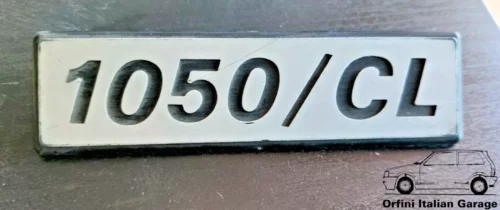 4395287 Badge Scritta - Fiat 127 1050 CL View Front