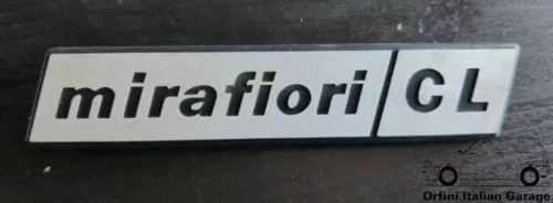 4408165 Badge Scritta - Fiat 131 Mirafiori CL View Front