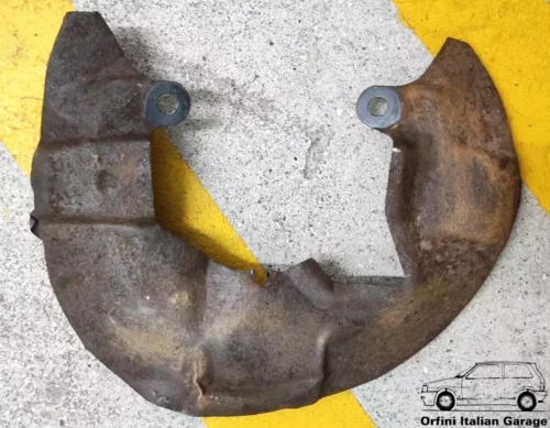 4411109 Left Front Disc Brake Dust Cover Fiat 127 128 Ritmo Regata X1/9 A112 View Rear