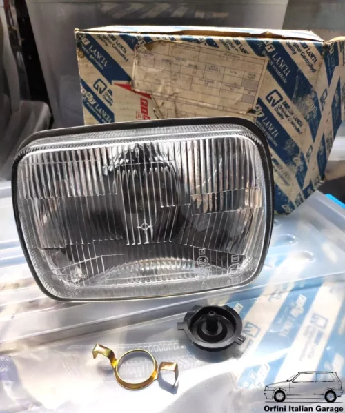 4411395 4432510 Front Headlight Light Faro Carello 614 Fiat 126 127 Maserati View Left