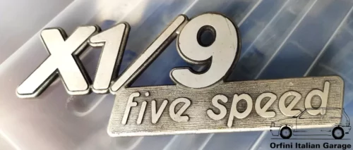 4422646 Rear Back Badge Scritta Fiat Bertone X1/9 Five Speed View Rear