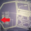 4423646 4423647 Rear Side Door Rubber Fiat Ritmo Strada MK1 5 Doors View Rear