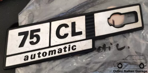 4423762 Side Left Badge Scritta Stemma Fiat Ritmo 75 CL Automatic View Rear