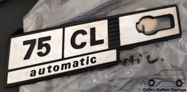 4423762 Side Left Badge Scritta Stemma Fiat Ritmo 75 CL Automatic View Rear