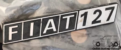 4449296 Badge Scritta - Fiat 127 MK2 View Rear