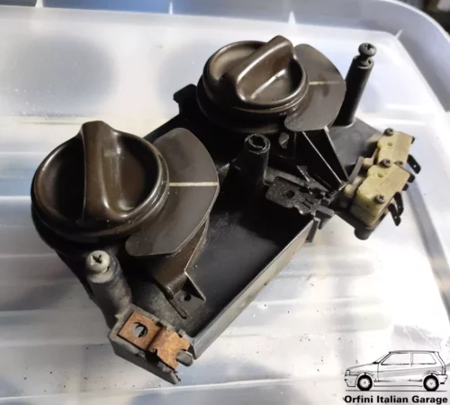 4456106 4454973 Heater Control Panel Switch Brown Fiat Ritmo MK1 View Rear