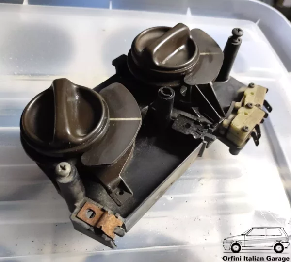 4456106 4454973 Heater Control Panel Switch Brown Fiat Ritmo MK1 View Rear