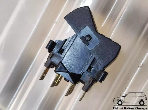 4394831 Hazard Lights Indicator Switch Fiat 124 Spider Coupe X1/9 View Rear