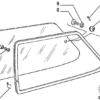 4484703 46427594 46427595 Side Rear Window Rubber Fiat Panda Seat Marbella View Right