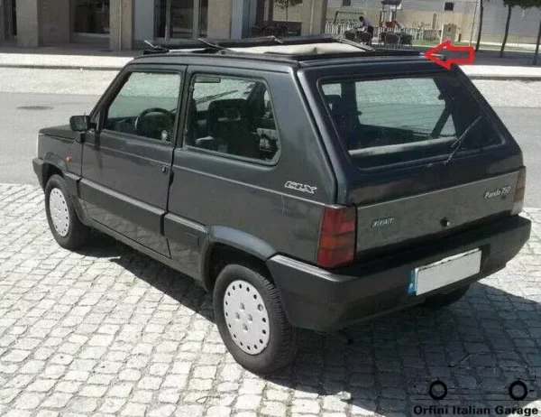 4484949 5755069 Rear Canvas Soft Top Rubber Fiat Panda View Front