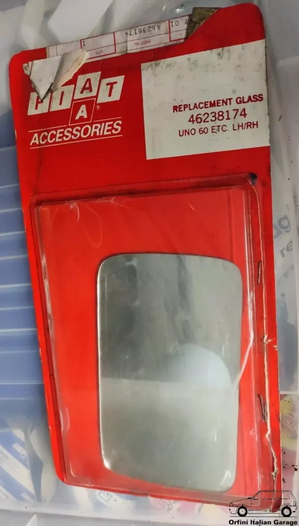 46238174 46238173 Right Left Rearview Mirror Lens Glass Fiat Uno View Rear