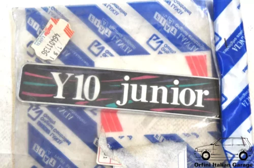 46401136 Lancia Y10 Junior Rear Badge Scritta Stemma View Front