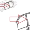 46432543 46418082 46465338 82484002 Rear Side Door Rubber Lancia Kappa View Rear