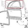 46435041 46736426 7737222 Front Left Window Rubber - Fiat Punto 3 Doors View Front