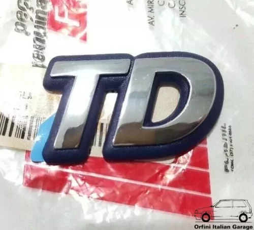 46458004 Fiat Strada TD Side Badge View Front
