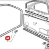 46461096 7792949 46461095 7792948 Front Door Rubber Lancia Y 1995-2003 View Rear
