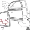 46479335 46411728 Front Right Door Rubber Fiat Punto 176 5 Doors View Rear