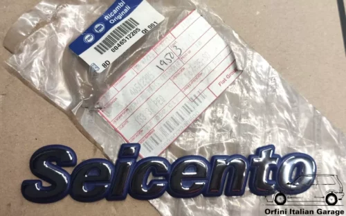 46512205 Fiat Seicento Rear Badge Scritta View Front