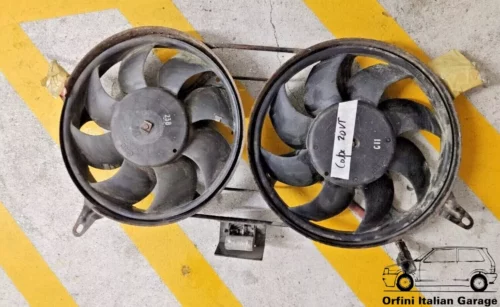 46536963 46469355 46549377 - Radiator Cooling Fan Fiat Coupe 20V Turbo VT View Rear