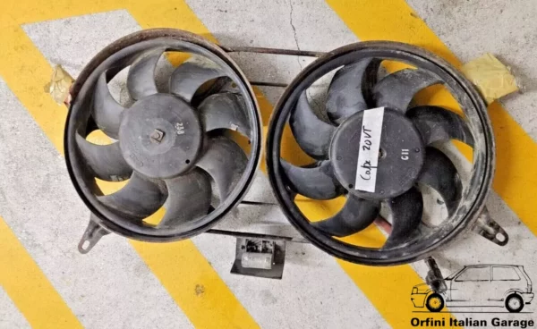 46536963 46469355 46549377 - Radiator Cooling Fan Fiat Coupe 20V Turbo VT View Rear