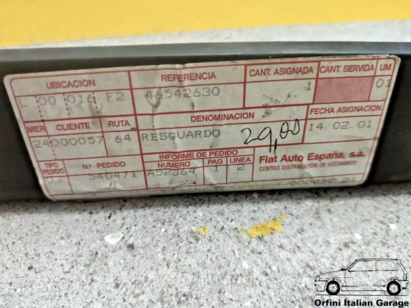 46542630 46479251 Fan Aria Ventola Plastic Moulding - Fiat Marea View Front