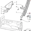 46730716 46730360 - Right Door Rubber Guarnizione - Fiat Punto 176 Cabrio View Front