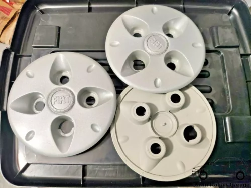 46755727 51780868 Fiat Doblo Wheel Hub Cap Borchie Coprimozzo View Rear